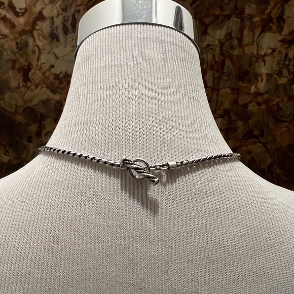 LOIS HILL Sterling Silver Scroll Locket Necklace - Picture 2 of 5